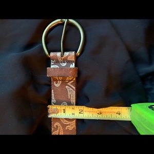 Genuine Leather & Gold Leaf Belt